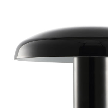 Suillius 11" Contemporary Bohemian Rechargeable/Cordless Iron Integrated LED Mushroom Table Lamp - JONATHAN Y